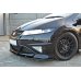 Накладка сплиттер на передний бампер на Honda Civic VIII Type R GP